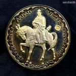 FESZTY KÖRKÉP ÁRPÁD VEZÉS ÉS SÁMÁN JELENET PP EZÜST EMLÉKÉREM fotó