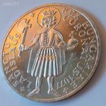 MÉE EMLÉKÉREM LÁSZLÓ KIRÁLY KORONÁZÁSÁRA EZÜST 25 GR. ÁPV 800 42, 5 MM fotó