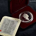 1816 FRONTENAC KANADA GŐZHAJÓ EMLÉKÉRE EZÜST EMLÉKÉREM DÍSZDOBOZZAL 1991 -BŐL fotó
