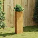 corten acél növénytartó 30x26x75 cm fotó