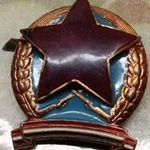 Rendőrségi Sapkajelvény világoskék 50-60 évek V034 fotó