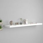 fehér MDF lebegő fali polc 120 x 23, 5 x 3, 8 cm fotó