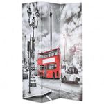 fekete-fehér londoni busz mintás paraván 120 x 170 cm fotó