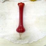 RETRO TALPAS SZÁLVÁZA ÜVEG VÁZA 27 cm fotó