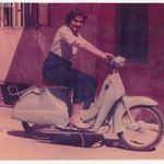 Csepel Panni robogó egy korabeli színes felvételen, 1958 fotó