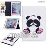 Notesz / mappa tok - PANDA MINTÁS - oldalra nyíló, belső zseb, asztali tartó funkció, szilikon be... fotó