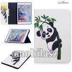 Notesz / mappa tok - PANDA MINTÁS - oldalra nyíló, belső zseb, asztali tartó funkció, szilikon be... fotó