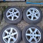 ford alufelni 4x108 osztó, 14colos , ET38, 5, 5" széles, gumikkal fotó