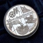 Ezüst Érme 100Ft Magyar Nemzeti Bank 50 éves az MNB 100 Forint Érem PP 1974 Proof fotó