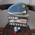 DIAVETÍTŐ LEMEZÁRUGYÁRI DOBOZÁVAL+ 3 DB MESEFILM! fotó