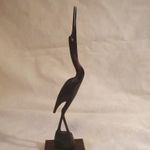 Vintage csont-szaru daru figura fotó