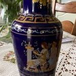 Görög porcelán váza 21 cm magas fotó