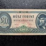 Ritka bankjegy: 1957 20 Forint bankjegy forgalmi állapotban C068 076924 fotó