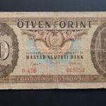 Ritka bankjegy: 1951 50 forint forgalmi állapotban F D436 065253 fotó