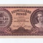 1946 1 milliárd pengő EF fotó