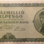 Magyarország százmillió 100000000 milpengő 1946 AUNC-UNC fotó