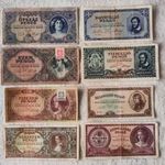 Inflációs sor 500-tól 1 milliárdig (F-VF) | 8 db bankjegy fotó