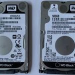 2X 500GB - WD Black - SATA 2.5 HDD - WD5000LPLX fotó