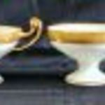 ANTIK BOHEMIA JELZETT IGÉNYES MINŐSÉGÜ PORCELÁN PRÉMIUM TEÁS CSÉSZE 6 DB KÉZI ARANYOZÁS ARANYOZOTT fotó