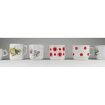1N540 Retro vegyes porcelán bögre csomag 6 darab fotó