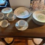 Hollóházi Scarbantia mintás porcelán készlet - tányérkészlet, kávés- és teáskészlet fotó