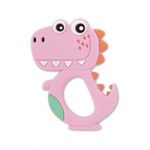 Baby Care szilikon rágóka - Dino Lucky Pink fotó