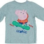 Peppa Pig Új (címkés) Fiú Hosszú ujjú felső (Méret: 116) fotó