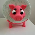 Egyedi 3D toalettpapír tartó malac fotó
