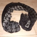 200x91cm nagyméretű fekete mintás sál, kendő szép állapotú 1500ft fotó