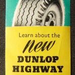 Dunlop autógumi reklám levélzáró fotó