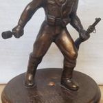 Régi Lenin Arcú Munkásőr Bronz Szobor Gránáttal és Puskával! fotó