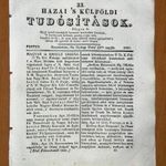 1831. április 23. (33) Hazai s külföldi tudósítások. - Az első pesti magyar újság érdekes száma fotó