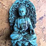 Buddha - régi kínai türkiz szobor fotó
