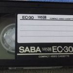 SABA JAPÁN PROF SUPER HG EC-30I EC-30 VHS-C VIDEOKAMERA KAZETTA ELADÓ ! fotó