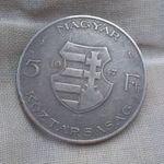 5 forint BP 1947 Ezüst Szép patinás fotó
