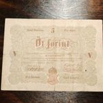5 Forint 1848, barna nyomat fotó