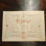 5 Forint 1848, piros nyomat fotó