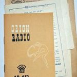 ORION AR612 teljes dokumentáció, típusismertető, nyugta, szervizinformációk, jótállás, 1960k fotó