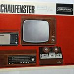 GRUNDIG Schaufenster Televízió, Rádió, HIFI, Orsós magnó, Autórádió katalógusa 1970k fotó