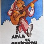 APÁM AZ AGGLEGÉNY !!! E R E D E T I 1980 !!! Mozi Film Plakát Poszter VG+++!!! fotó