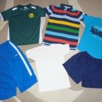 134-140-es fiú nyári sportos vagány ruhacsomag fotó