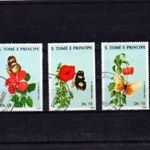 N239 Sao Tomé E. Principe 1979. Virágok és Lepkék FS 5.00 EUR fotó