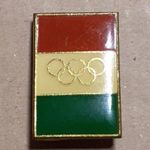 Magyar Olimpiai Bizottság 1970-es, -80-as évekbeli jelvénye, kitűző a képen látható állapotba fotó