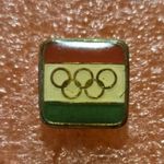 Magyar Olimpiai Bizottság 1970-es, -80-as évekbeli jelvénye, kitűző a képen látható állapotba fotó