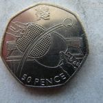 ANGOL EMLÉK 50 PENCE, 2011. 1 DB. OLIMPIA, V. fotó