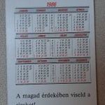 A5 kártyanaptár 4db SZOT MTEO, Vöröskereszt, munkavédelem fotó