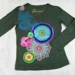 EREDETI DESIGUAL (L) ELEGÁNS *EXCLUSIVE* NŐI *MINŐSÉGI* MILITARY-ZÖLD VÉKONY PULÓVER FELSŐ fotó