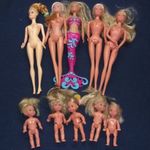 10 db-os Barbie , Barbie jellegű baba csomag egyben eladó fotó