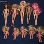 10 db-os Barbie , Barbie jellegű baba csomag egyben eladó fotó