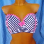 34/75E Kék fehér csíkos bikini felső 47 fotó